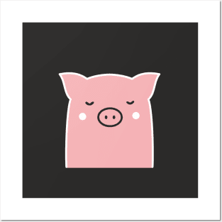 Pig sow piglet funny cheeky Posters and Art